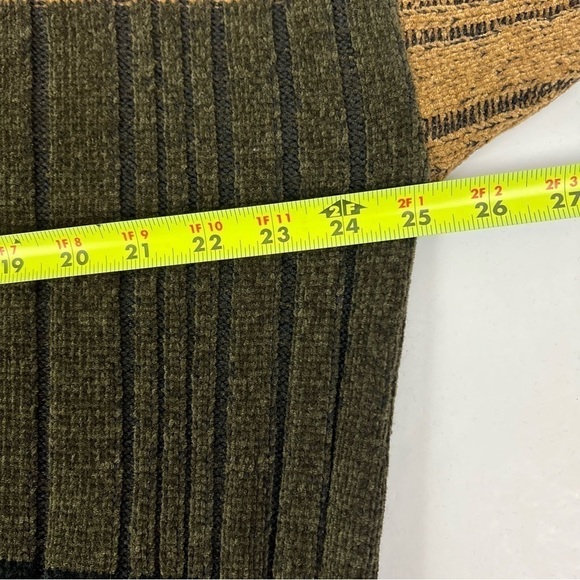 jf J. Ferrar Men’s Pullover Ribbed Chunky Knit Sweater Sz XL Multi Colors Italy - Picture 7 of 9